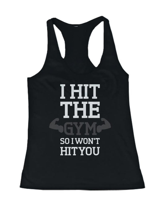 I Hit The Gym Racerback Tank Top